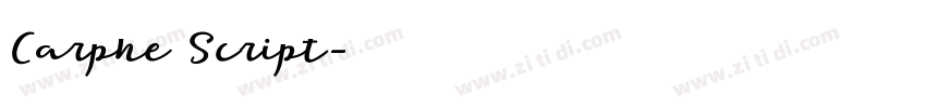 Carphe Script字体转换